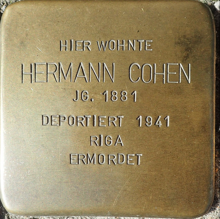 Stolperstein Hermann Cohen